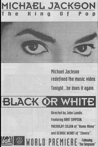 Poster of Michael Jackson - Black or White