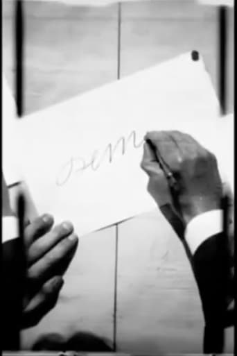 Poster of Demenÿ writing his name