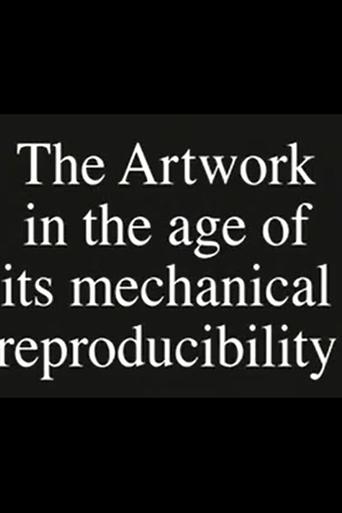 Poster of The Artwork in the Age of its Mechanical Reproducibility by Walter Benjamin as told to Keith Sanborn