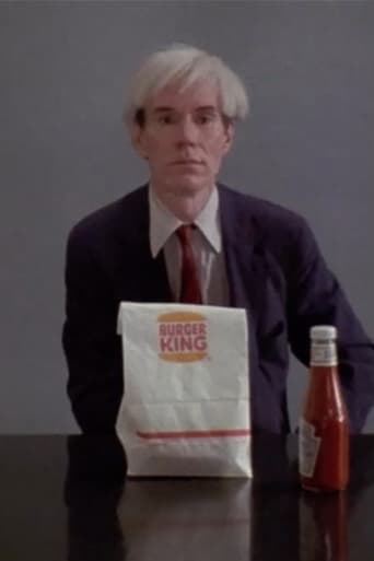 Poster of Andy Warhol Eating a Hamburger