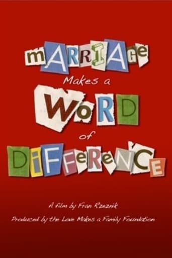 Poster of Marriage Makes a Word of Difference