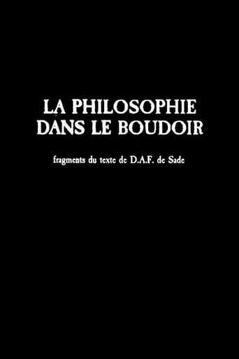 Poster of La philosophie dans le boudoir