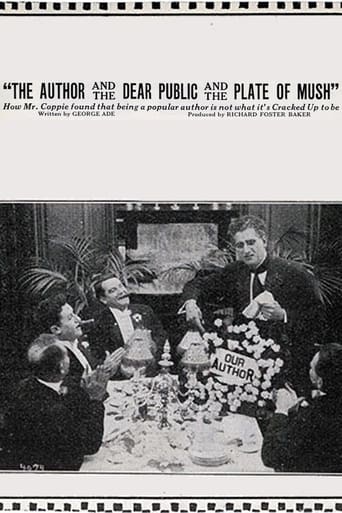 Poster of The Fable of 'The Author and the Dear Public and the Plate of Mush'