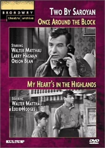 Poster of Two by Saroyan: 'Once Around the Block' and 'My Heart's in the Highlands'