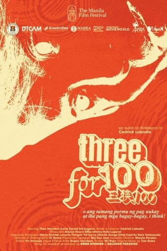 Poster of threefor100: or the thrifting of love and various other things