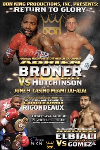 Poster of Adrien Broner vs. Bill Hutchinson