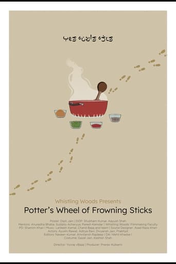 Poster of potter's wheel of frowning sticks