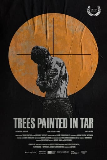 Poster of Trees Painted in Tar