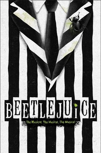 Poster of BEETLEJUICE The Musical. The Musical. The Musical.