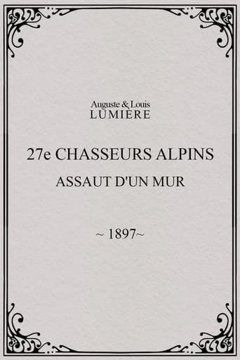 Poster of 27ème chasseurs alpins : assaut d'un mur