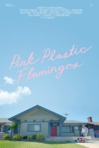 Poster of Pink Plastic Flamingos