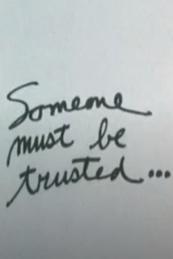 Poster of Someone Must Be Trusted...