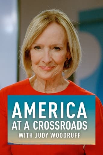 Poster of PBS NEWSHOUR: America at a Crossroads with Judy Woodruff