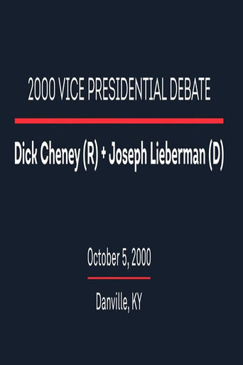 Poster of 2000 Vice Presidential Debate