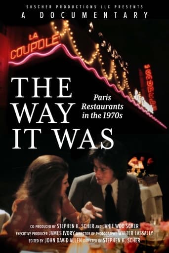 Poster of The Way It Was: Paris Restaurants in the 1970s