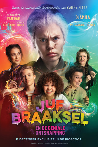 Poster of Juf Braaksel en de geniale ontsnapping