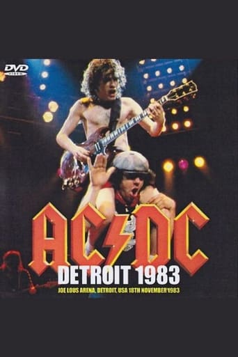 Poster of AC/DC  Joe Louis Arena Detroit USA November 18 1983