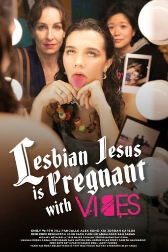 Poster of Lesbian Jesus Is Pregnant with Vibes