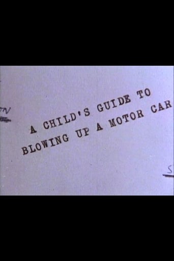 Poster of A Child's Guide to Blowing Up a Motor Car