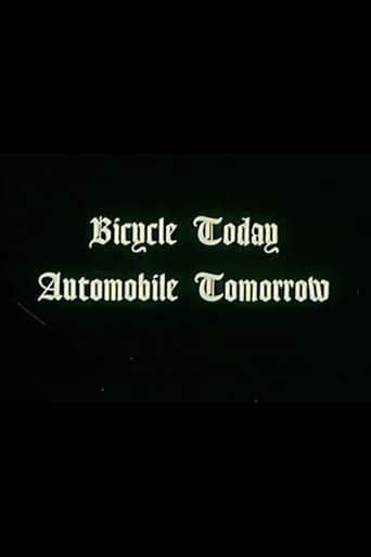 Poster of Bicycle Today, Automobile Tomorrow.