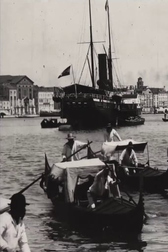 Poster of Venice, harbour scene with gondolas