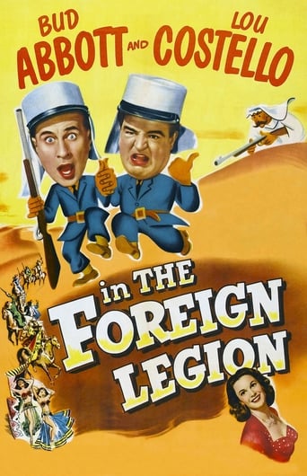 Poster of Bud Abbott and Lou Costello in the Foreign Legion