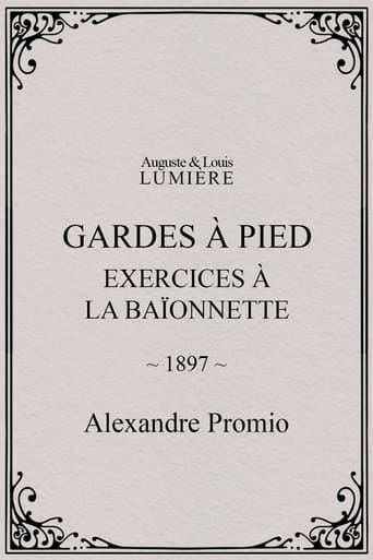 Poster of Gardes à pied : exercices à la baïonnette