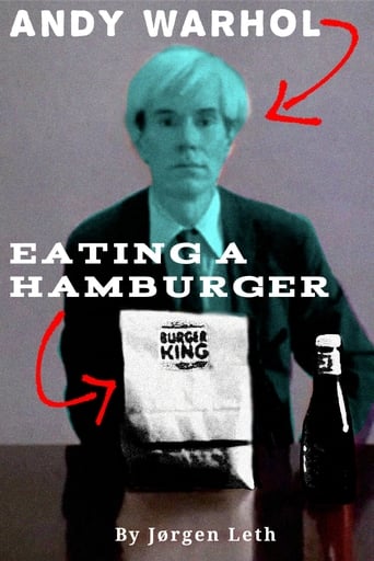 Poster of Andy Warhol Eating a Hamburger