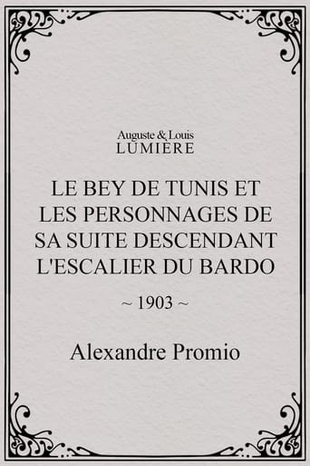 Poster of Le Bey de Tunis et les personnages de sa suite descendant l'escalier du Bardo