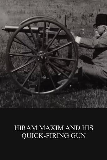 Poster of Hiram Maxim and His Quick-firing Gun