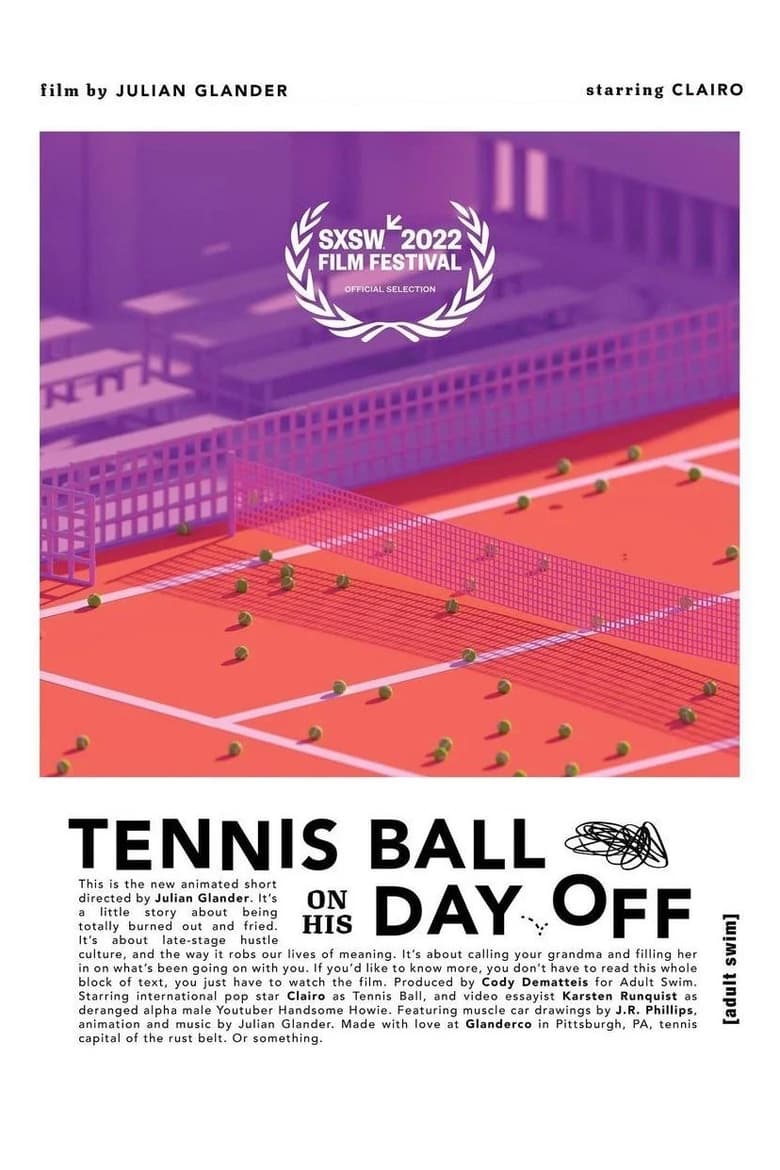 Poster of Tennis Ball on His Day Off