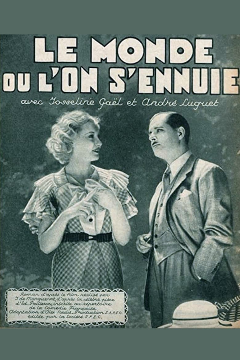 Poster of Le monde où l'on s'ennuie