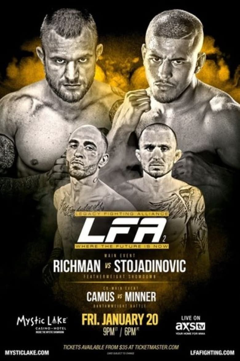 Poster of Legacy Fighting Alliance 2: Richman vs. Stojadinovic