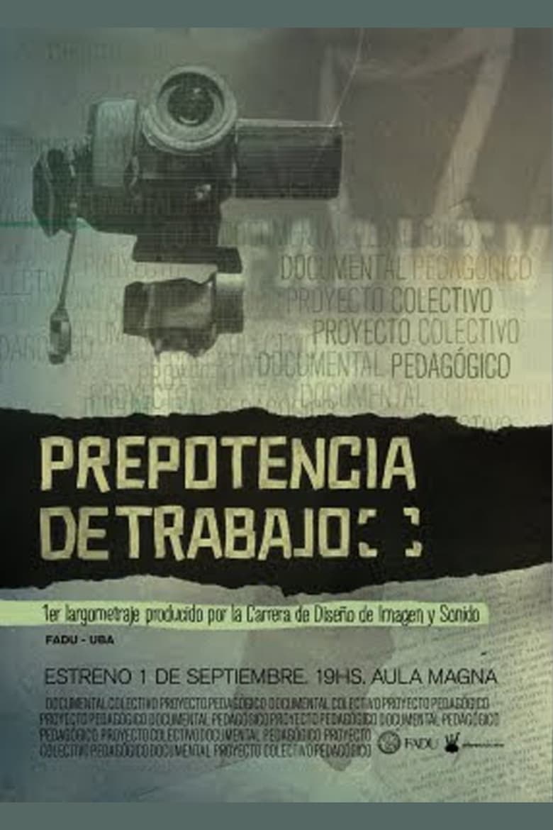 Poster of Prepotencia de trabajo