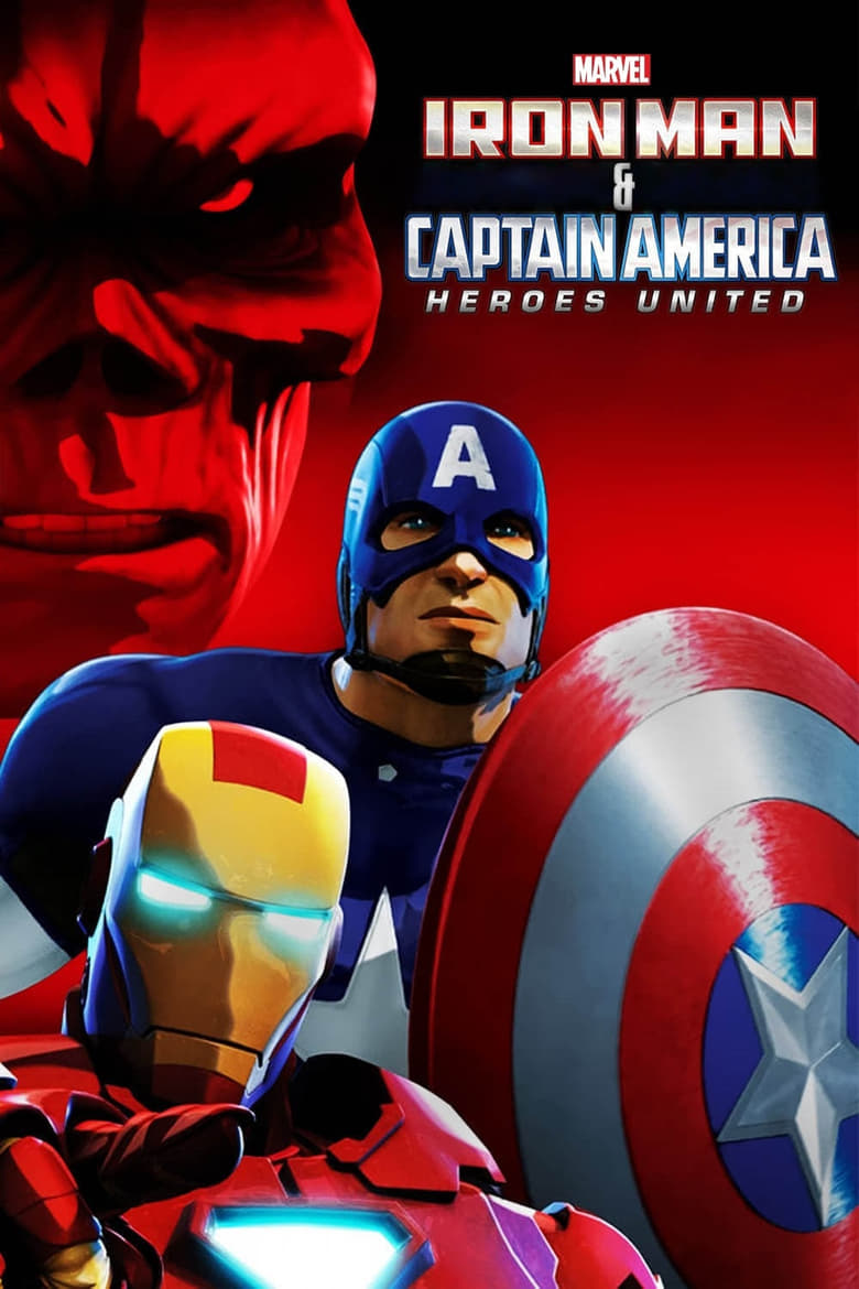 Poster of Iron Man & Captain America: Heroes United