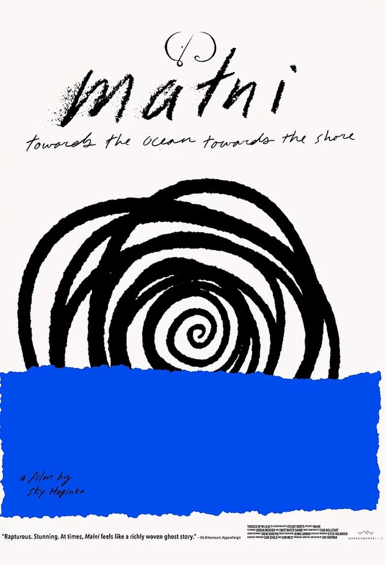 Poster of maɬni—towards the ocean, towards the shore