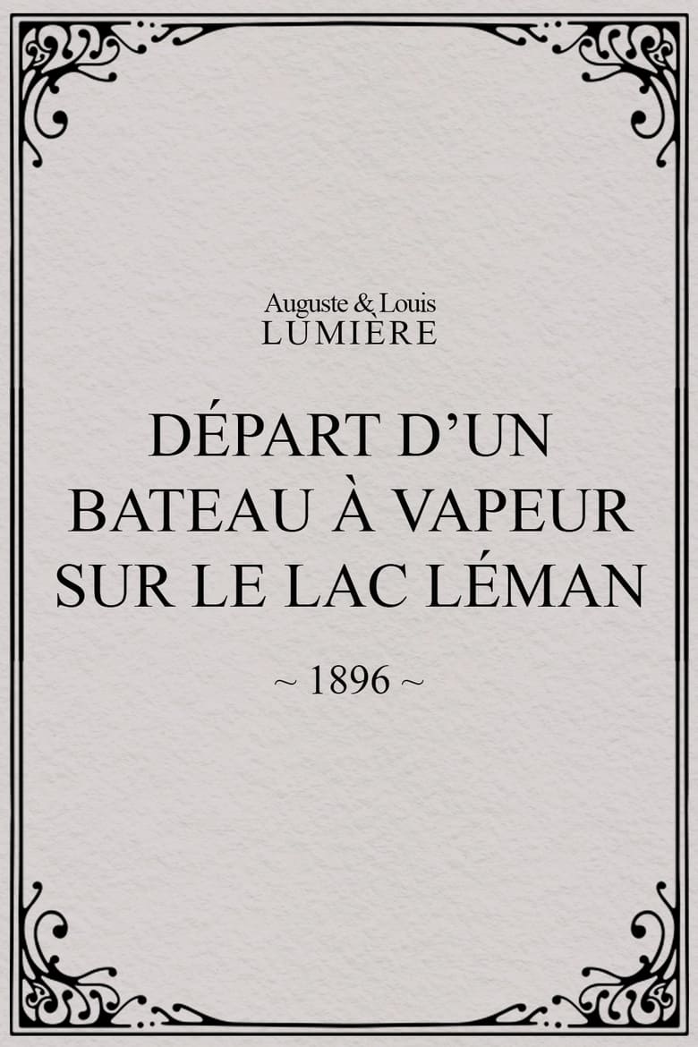 Poster of Départ d’un bateau à vapeur sur le lac Léman