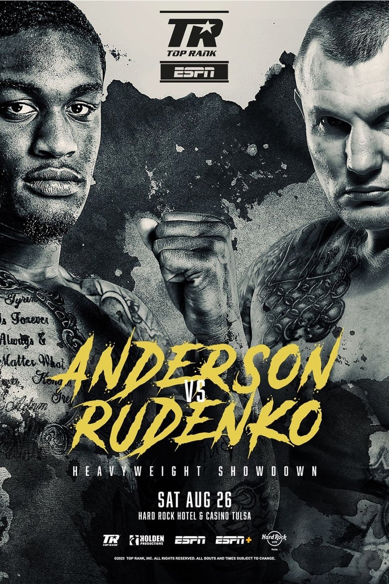 Poster of Jared Anderson vs. Andriy Rudenko