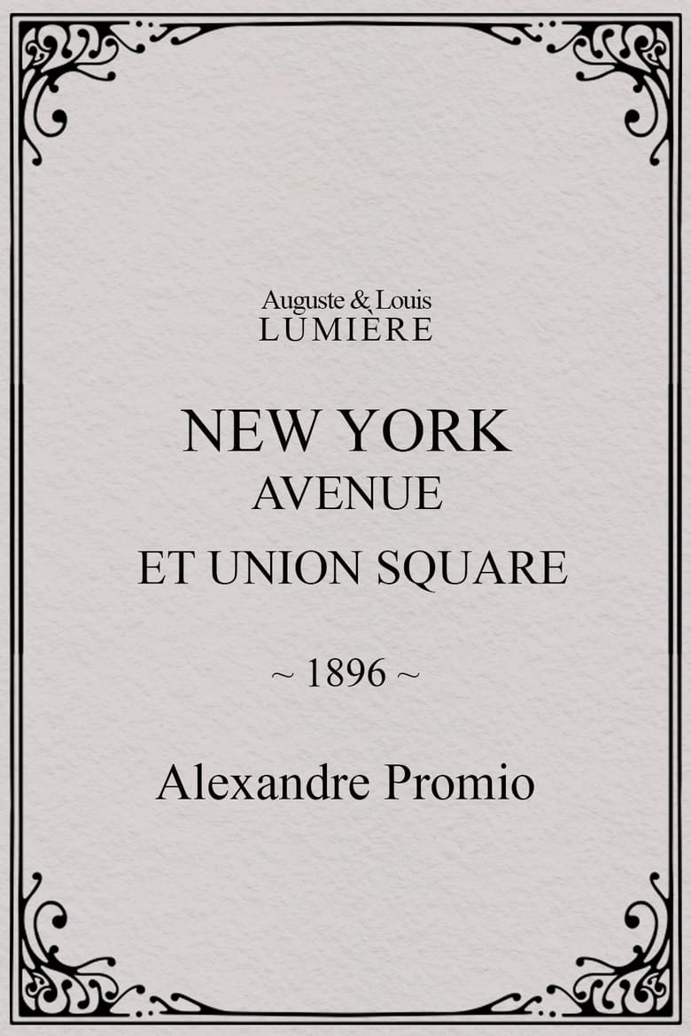 Poster of New York, Avenue et Union Square