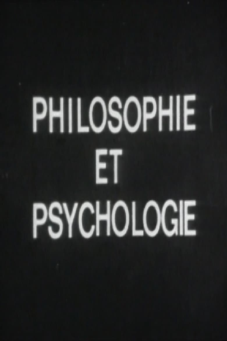 Poster of Philosophie et psychologie