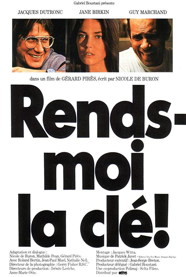 Poster of Rends-moi la clé!