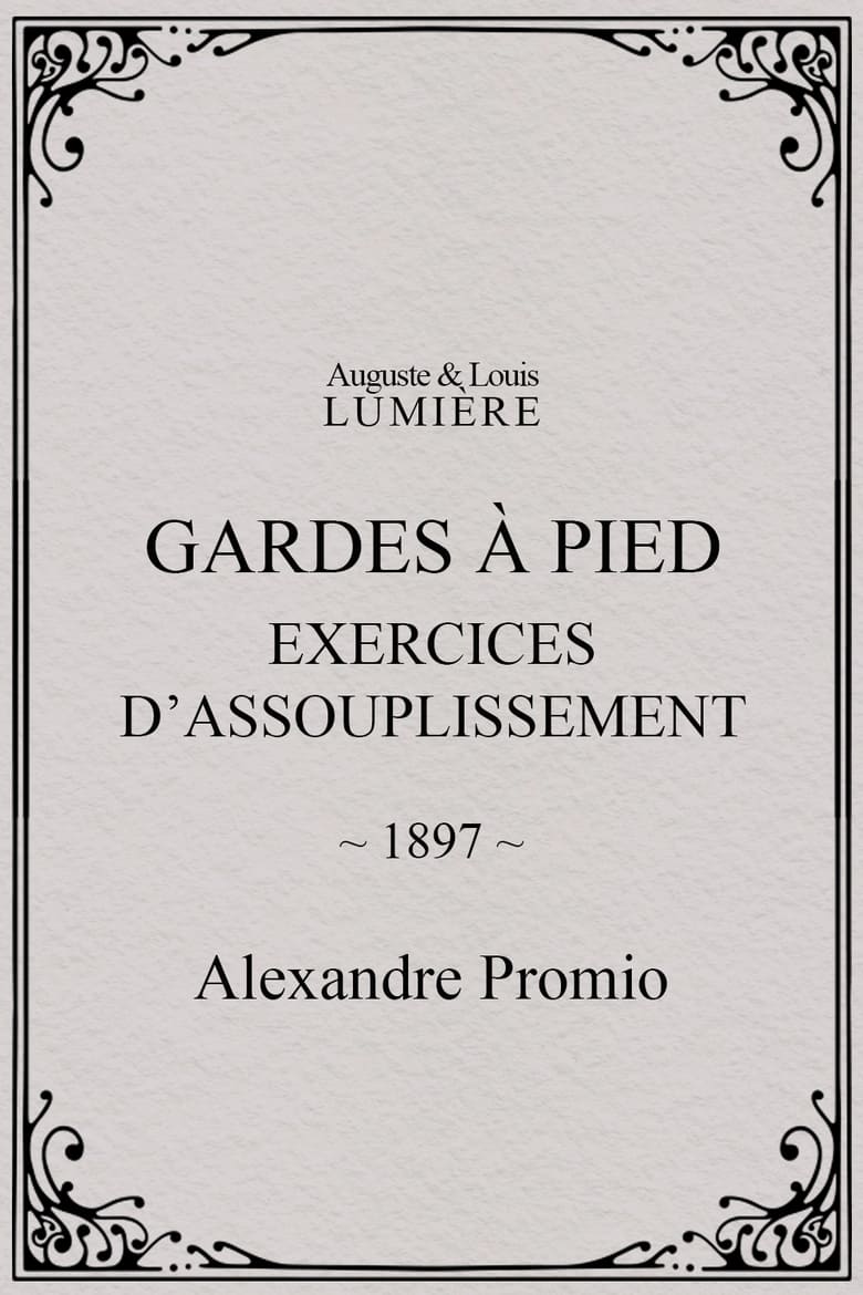 Poster of Gardes à pied : exercices d’assouplissement