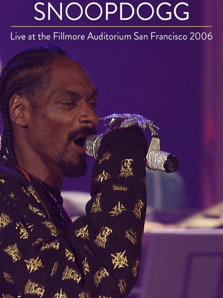 Poster of Snoop Dogg - Live at The Filmore Auditorium 2006