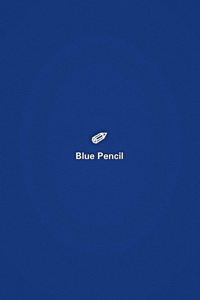 Poster of blue pencil