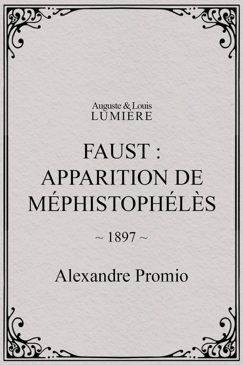 Poster of Faust: Appearance of Mephistopheles