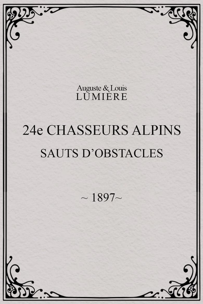 Poster of 24ème chasseurs alpins : sauts d’obstacles