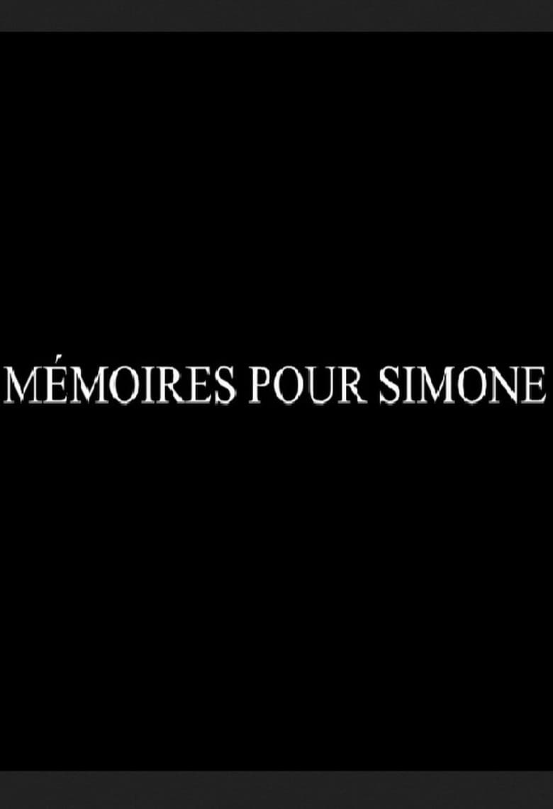 Poster of Mémoires pour Simone