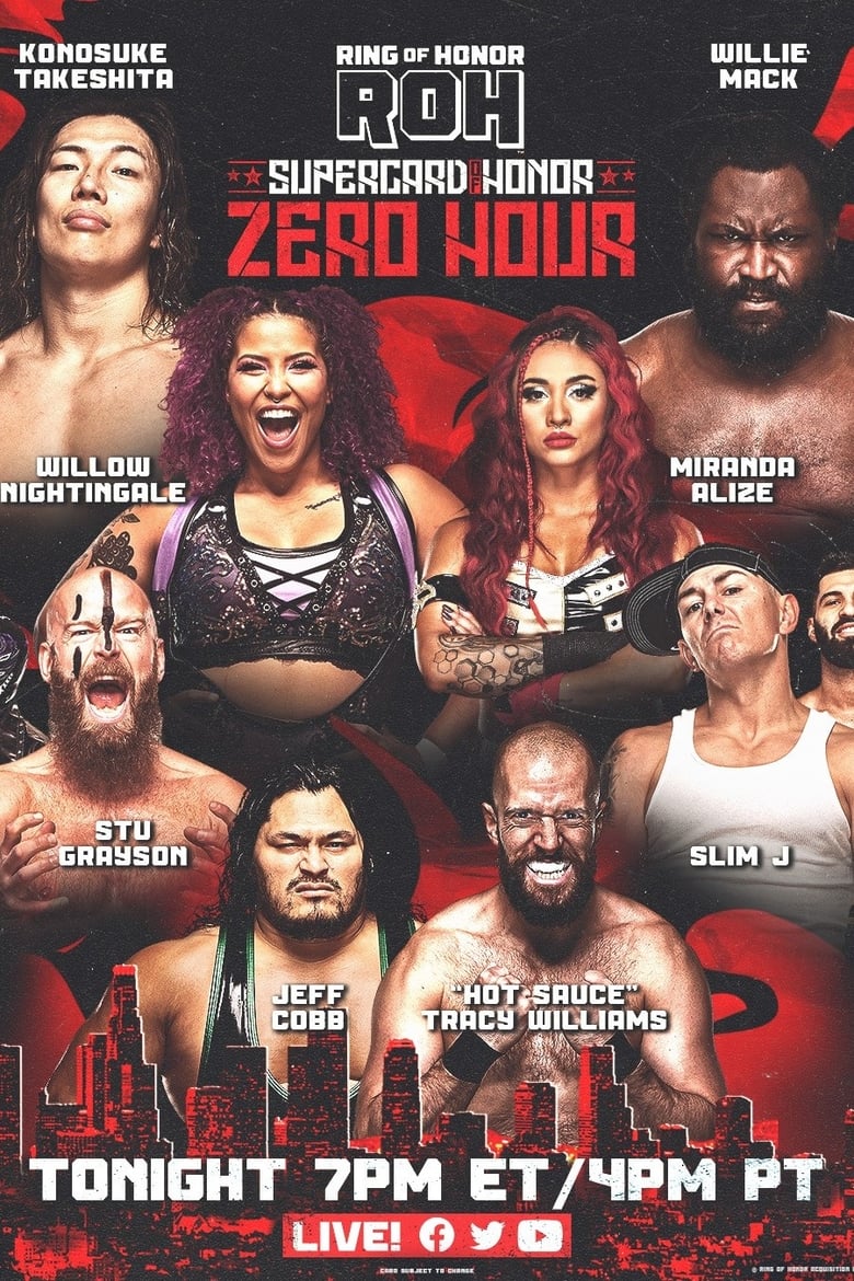 Poster of ROH Supercard of Honor: ZERO HOUR