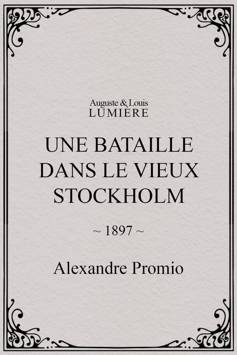 Poster of Une bataille dans le vieux Stockholm