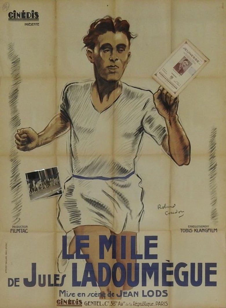 Poster of Jules Ladoumègue's mile